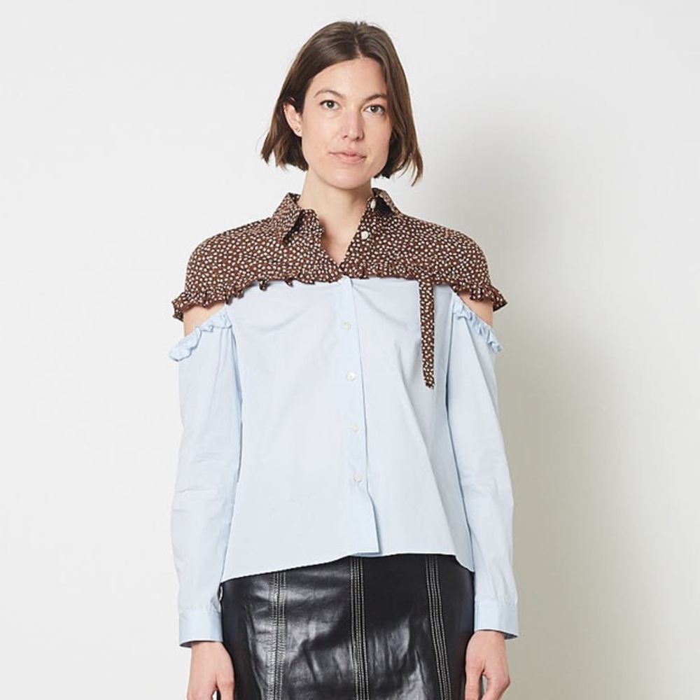 Sandy Liang Minerva blouse, size 8 NWT